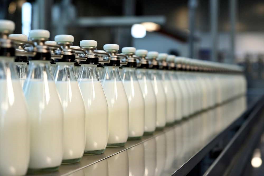 Milk store at cold rooms