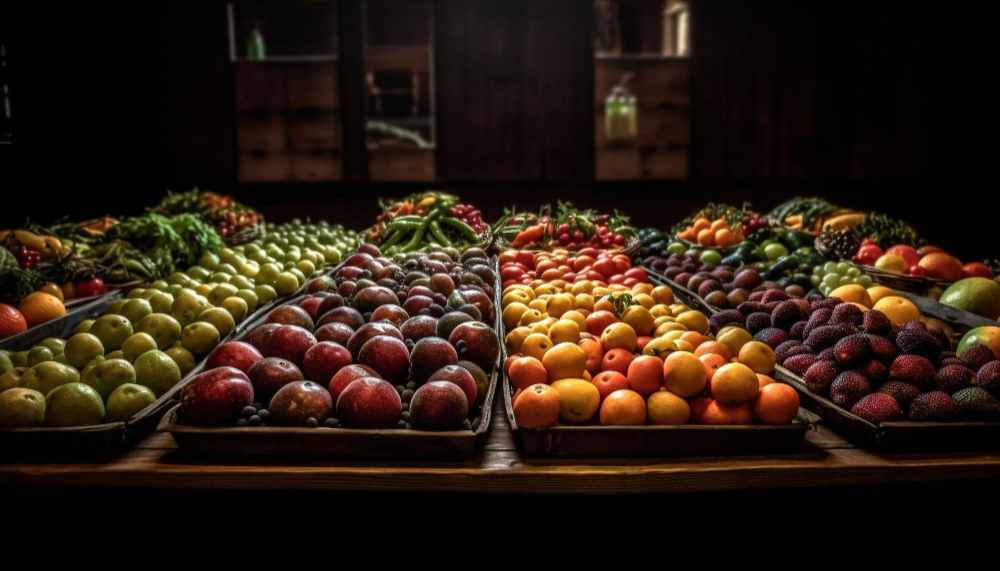 Cold storage rooms for vegetables and fruits.